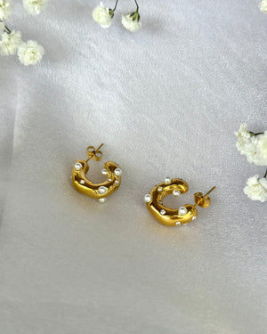 Aimi Earrings - 18k Gold Plated on Stainless Steel