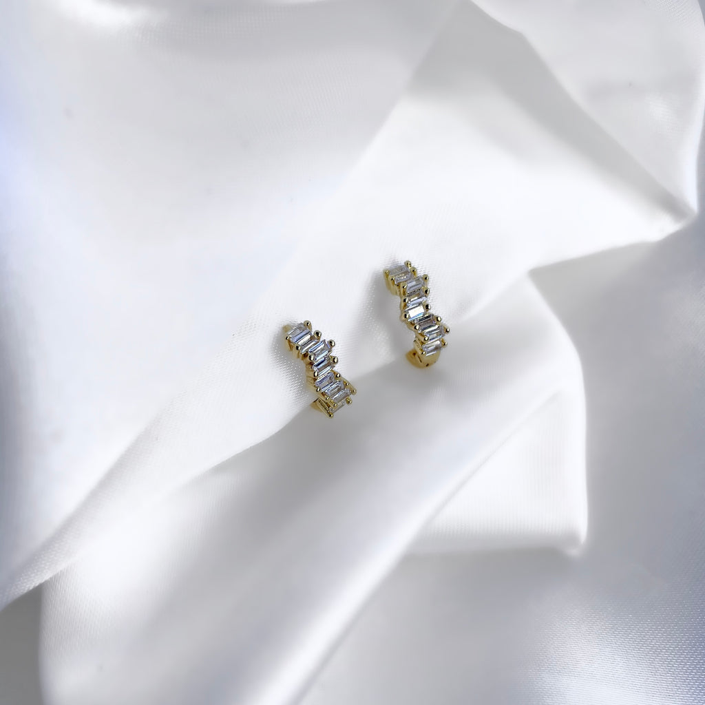 Zara Earrings - 925 Sterling Silver - 18k Gold Plated