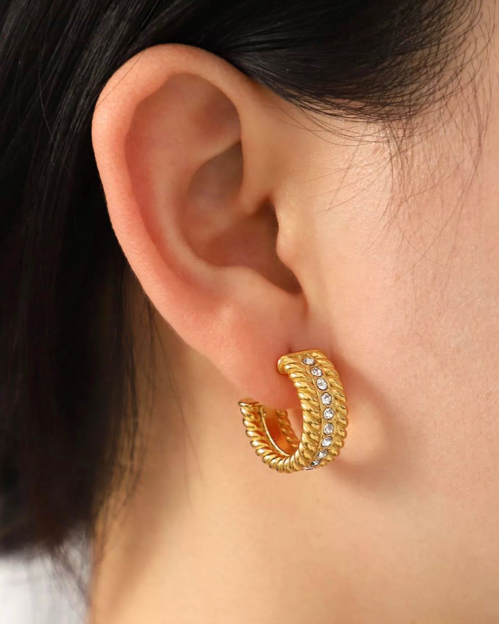 Avery Earrings - 18k Gold Plated on Stainless Steel